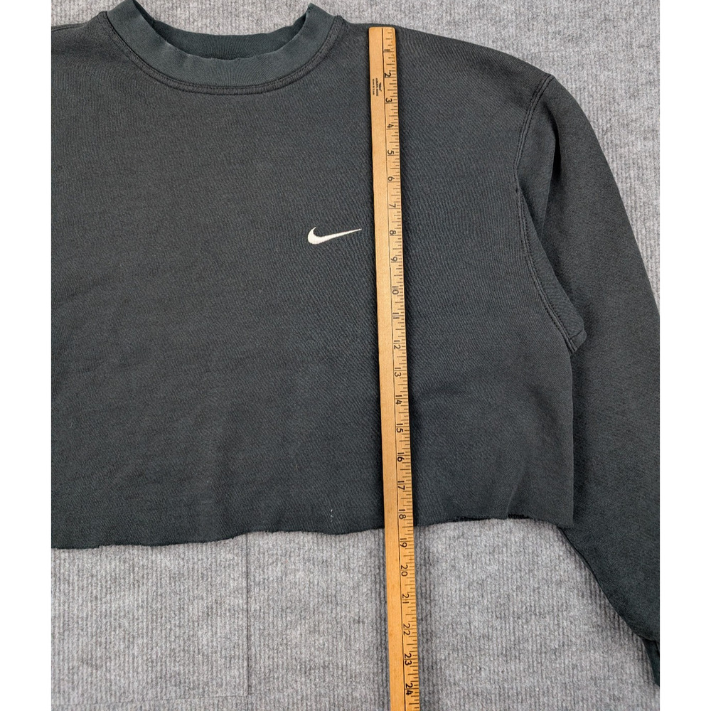 Vintage Nike Sweatshirt Womens Large USA Made Cropped Pullover Athleisure 90s - Picture 2 of 6